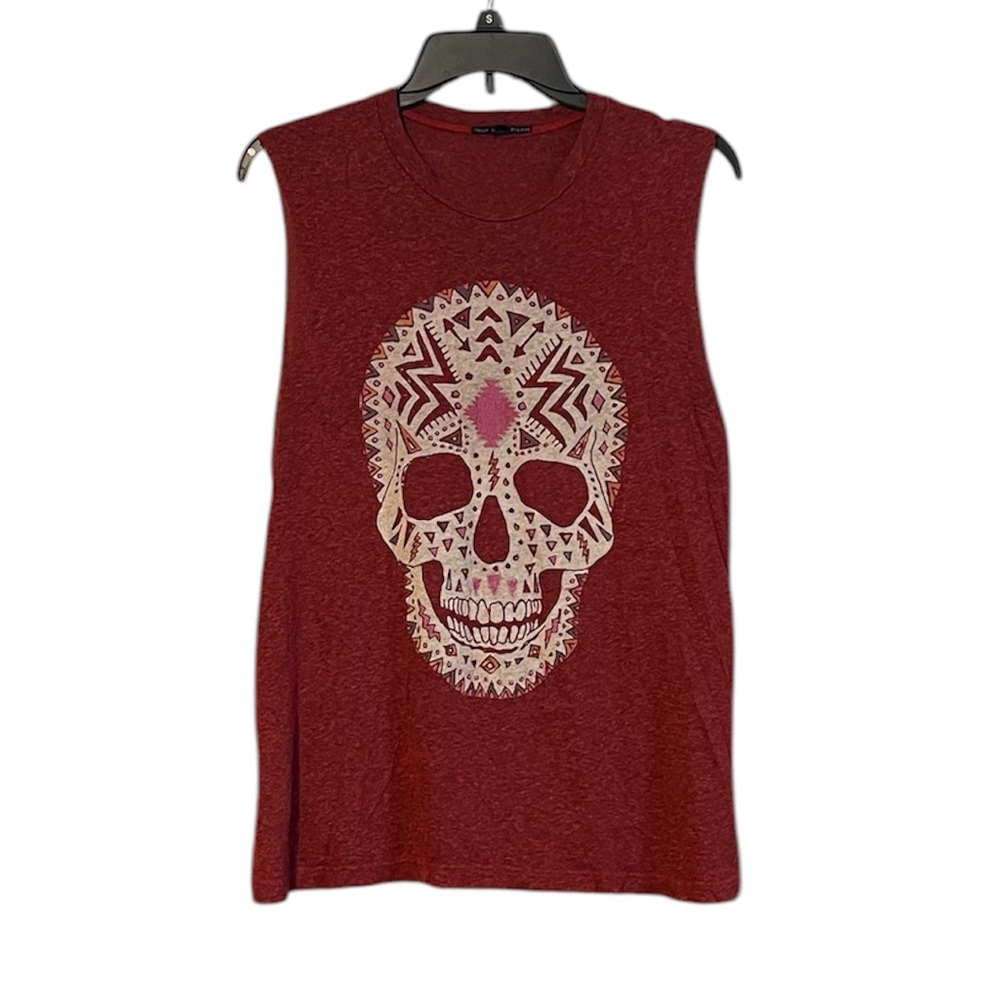 Skull Graphic Sleeveless Top
